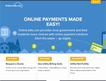 Tablet Screenshot of online-bills.com